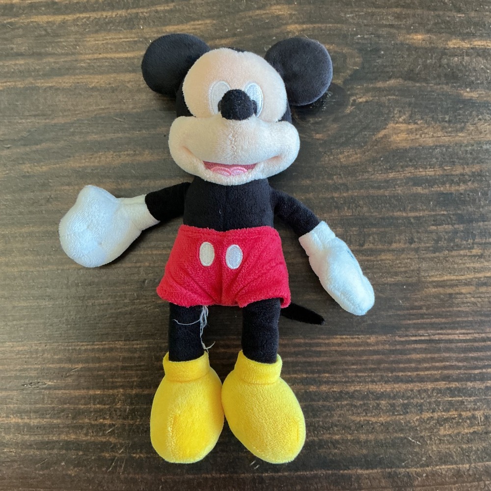 Disney Mickey Mouse Plush Stuffed Animal Toy Red Shorts Yellow Shoes 10 Inch